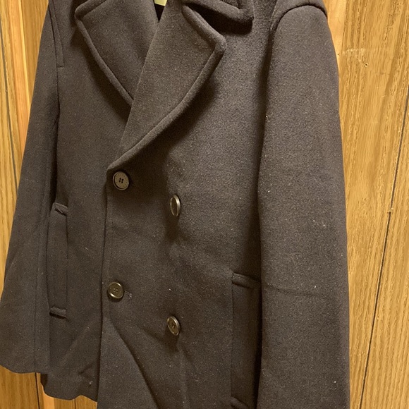 H&M Men’s wear wool double breast pea coats - Picture 6 of 7